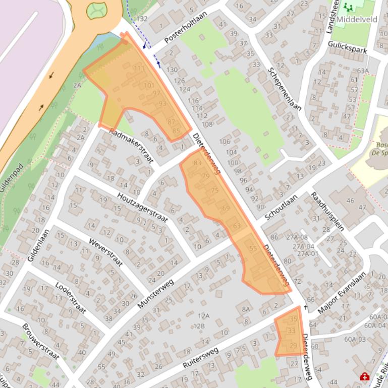 Kaart van postcodegebied 6114JK.