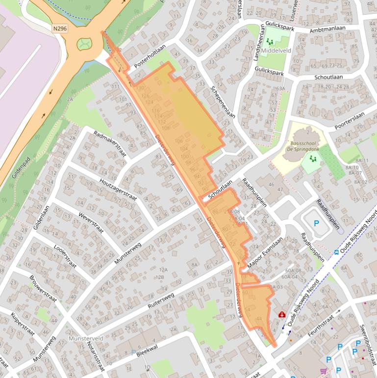 Kaart van postcodegebied 6114JM.