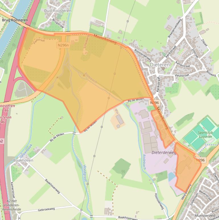 Kaart van postcodegebied 6114JN.