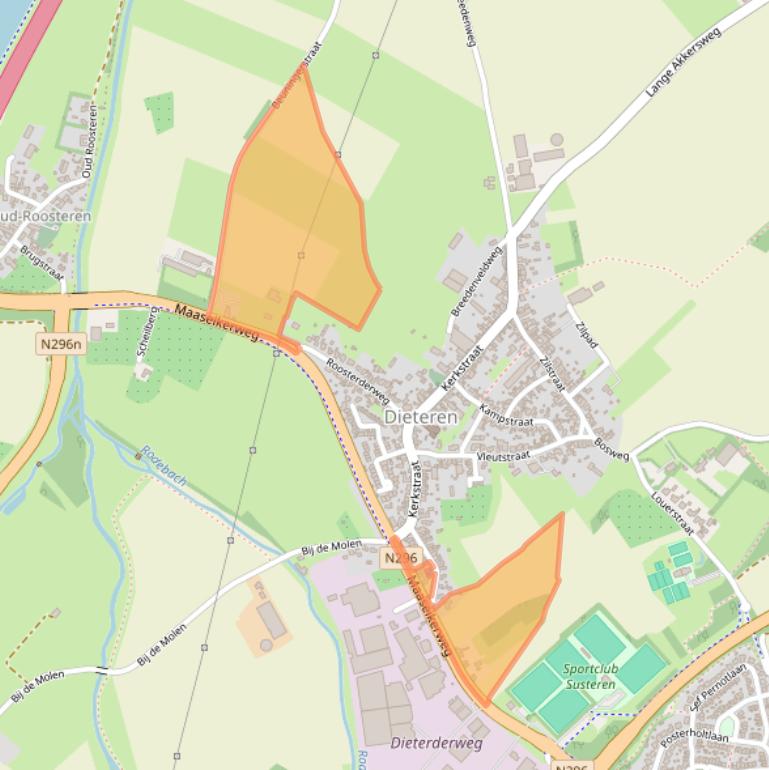 Kaart van postcodegebied 6114JP.