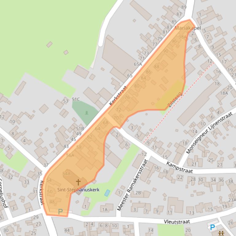 Kaart van postcodegebied 6114JW.