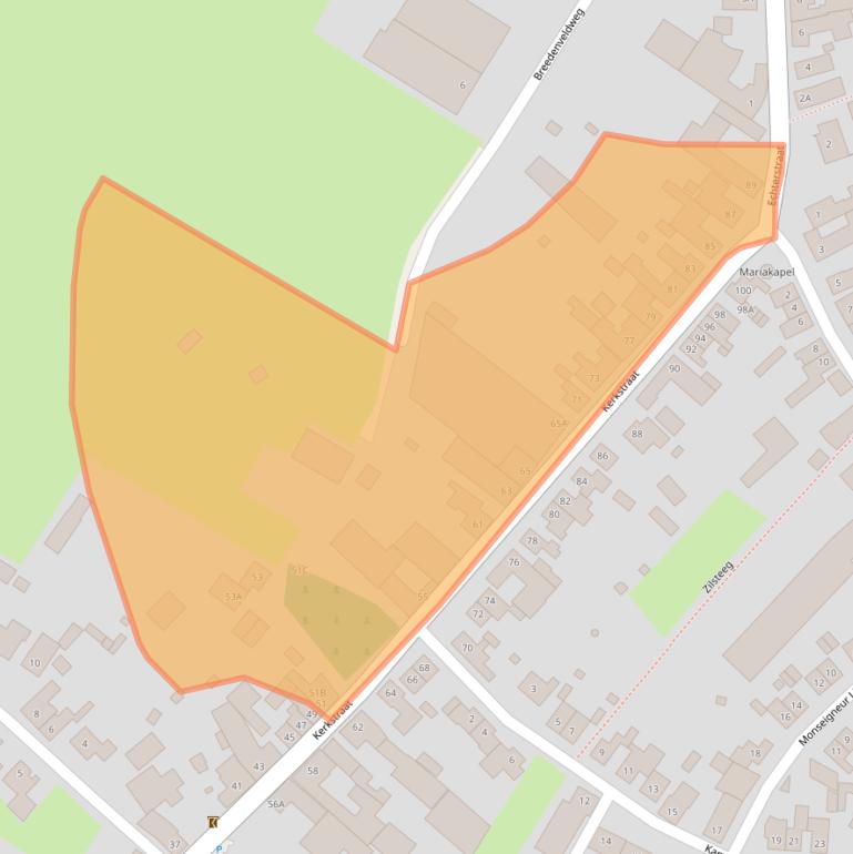 Kaart van postcodegebied 6114JZ.