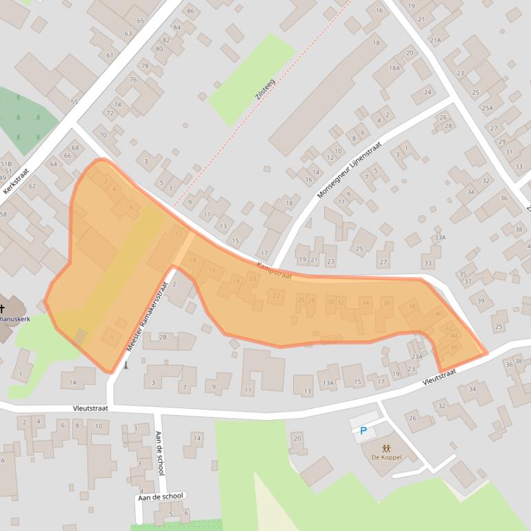 Kaart van postcodegebied 6114KL.