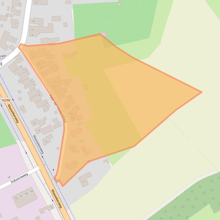 Kaart van postcodegebied 6114KS.