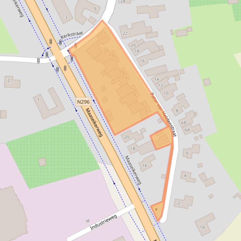 Kaart van postcodegebied 6114KT.