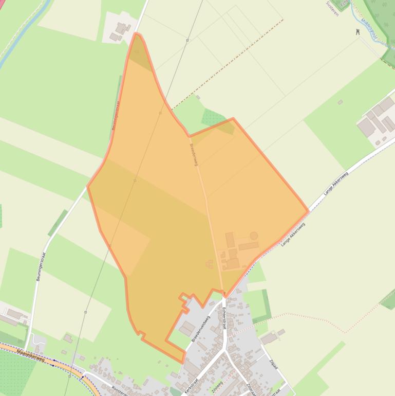 Kaart van postcodegebied 6114LA.