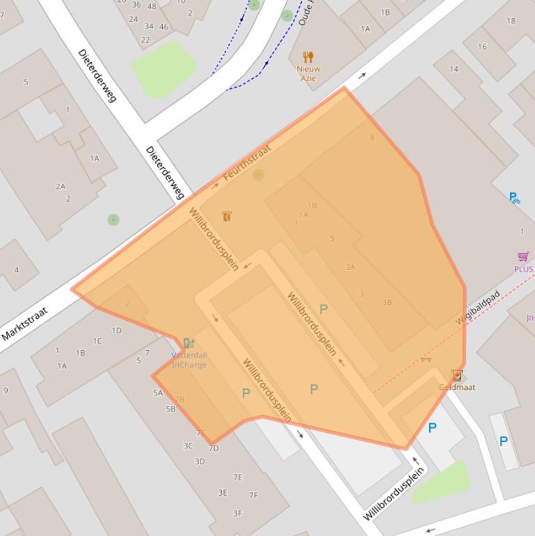 Kaart van postcodegebied 6114LW.