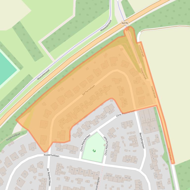 Kaart van postcodegebied 6114MA.