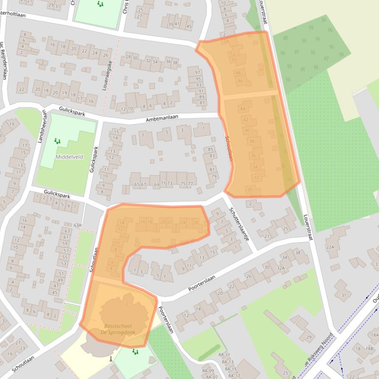 Kaart van postcodegebied 6114MC.