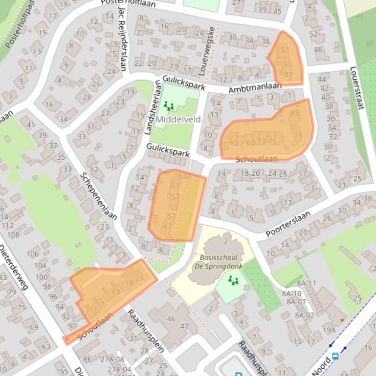 Kaart van postcodegebied 6114MD.