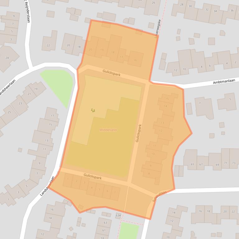 Kaart van postcodegebied 6114ML.