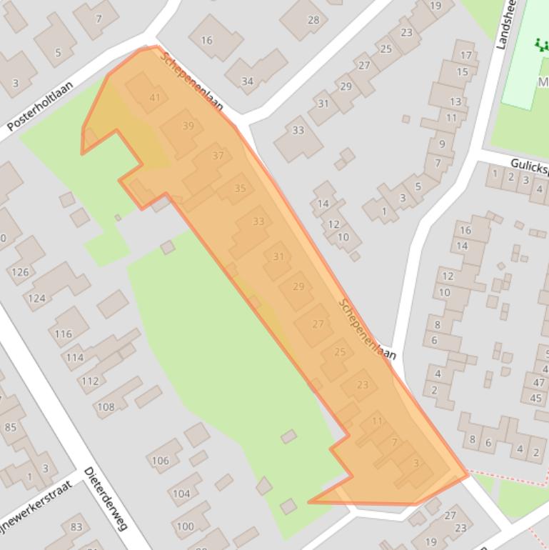 Kaart van postcodegebied 6114MS.