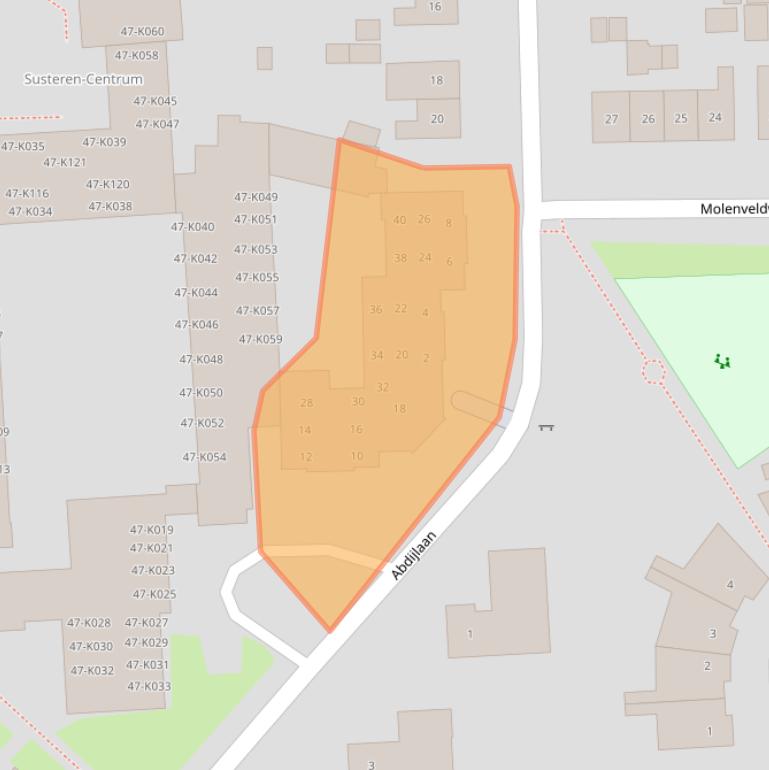 Kaart van postcodegebied 6114NA.