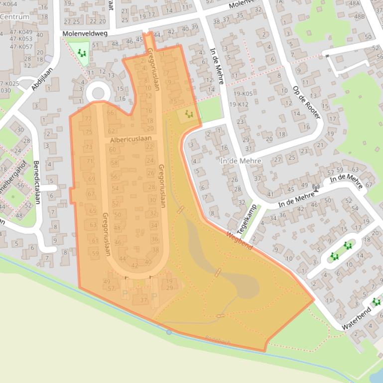 Kaart van postcodegebied 6114NK.