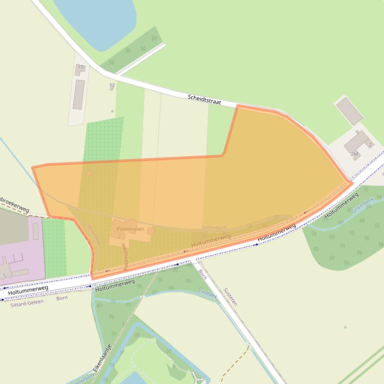 Kaart van postcodegebied 6114RW.