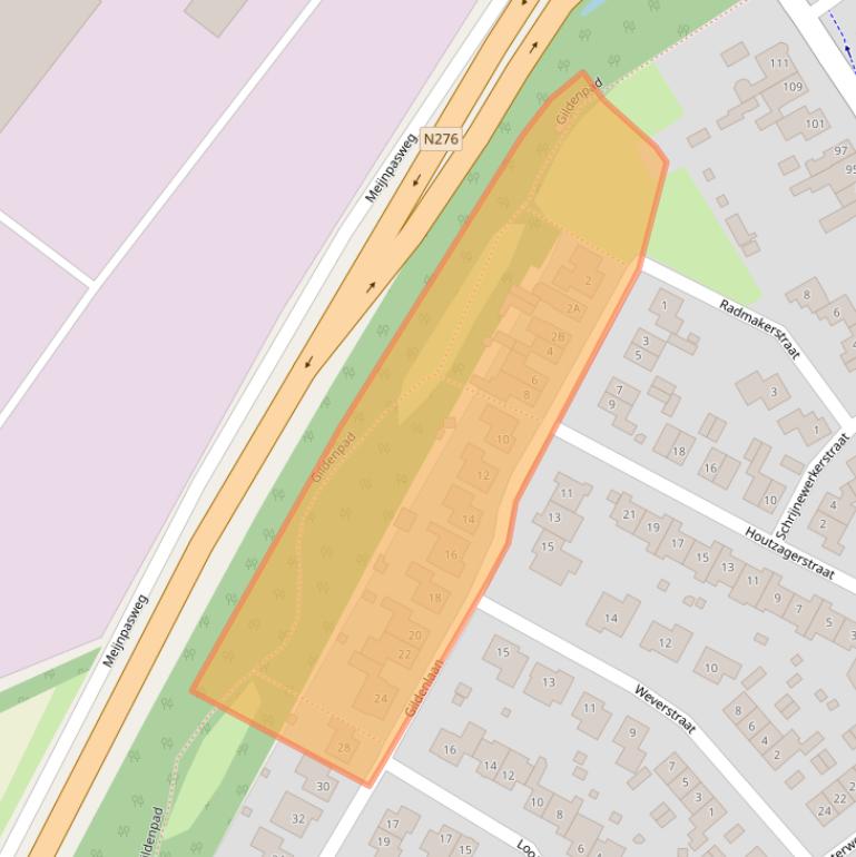 Kaart van postcodegebied 6114XN.