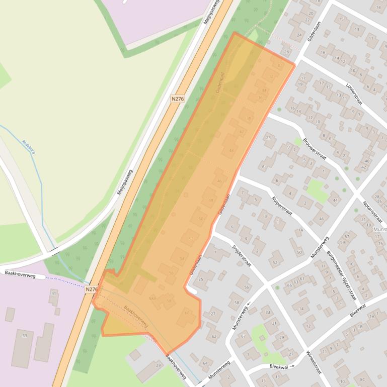 Kaart van postcodegebied 6114XP.