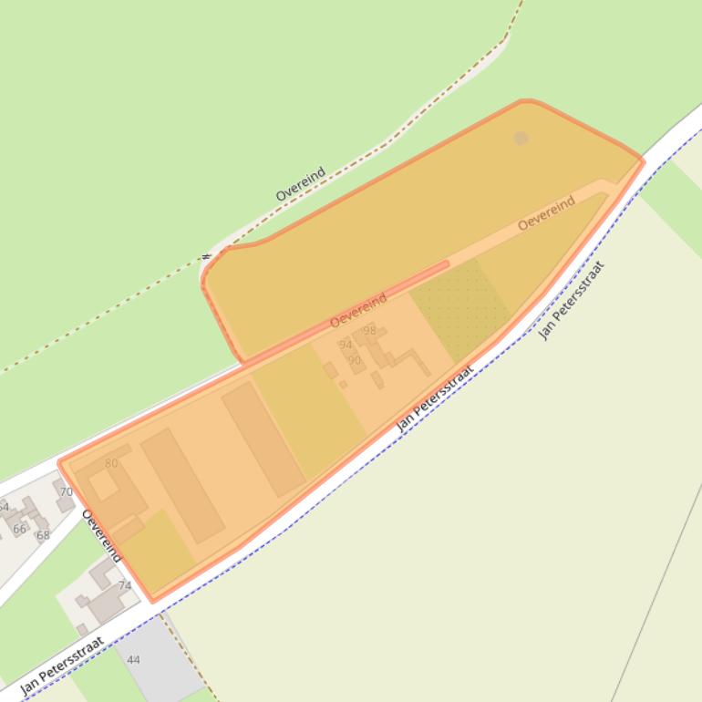 Kaart van postcodegebied 6116BB.