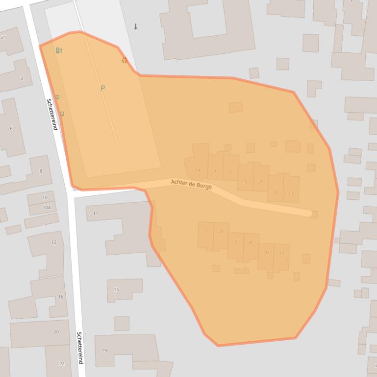 Kaart van postcodegebied 6116CP.