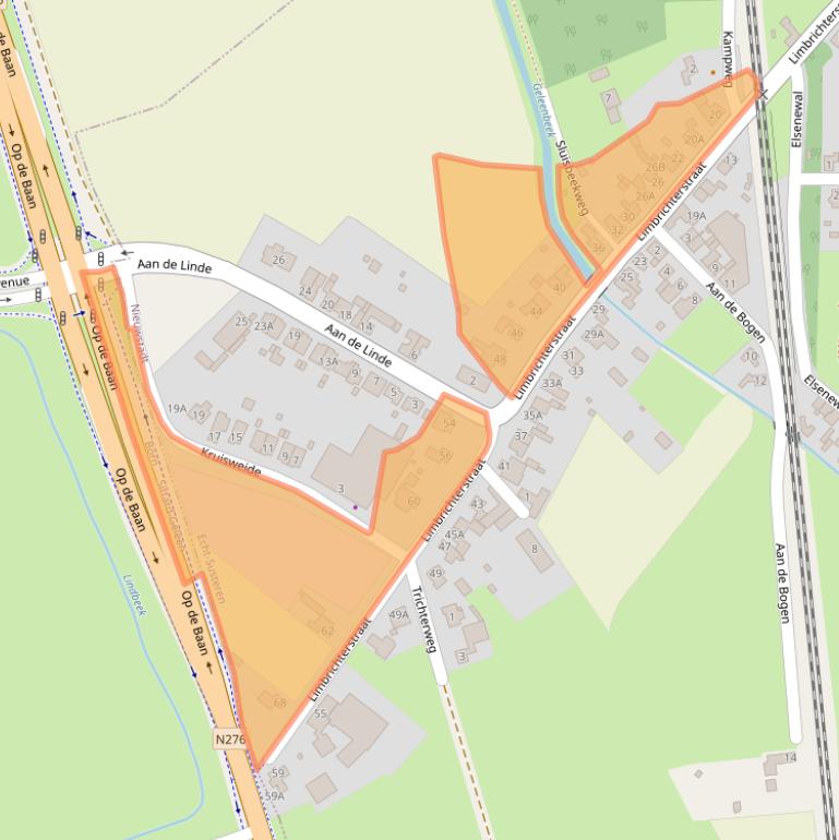 Kaart van postcodegebied 6118AM.