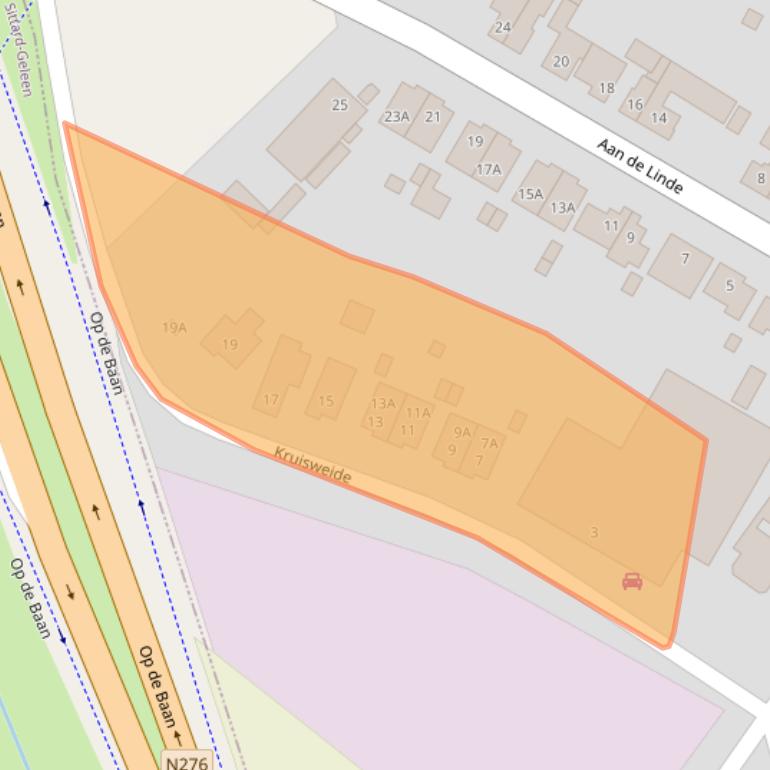 Kaart van postcodegebied 6118AP.