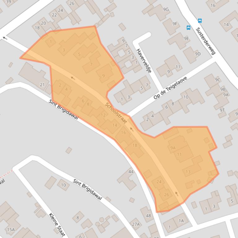 Kaart van postcodegebied 6118AT.