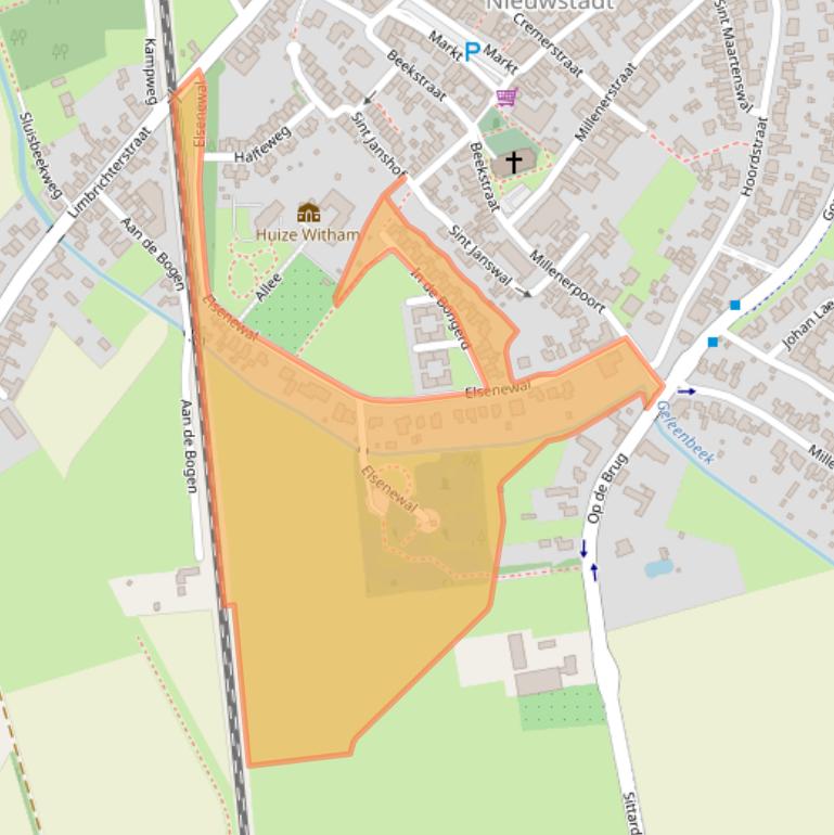 Kaart van postcodegebied 6118BM.