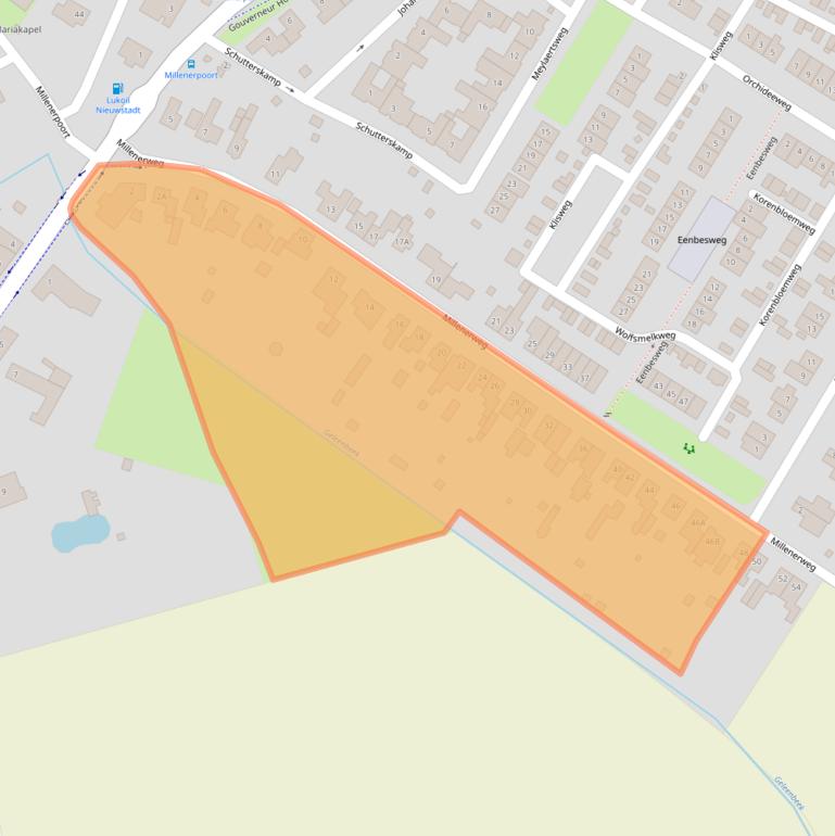 Kaart van postcodegebied 6118BV.