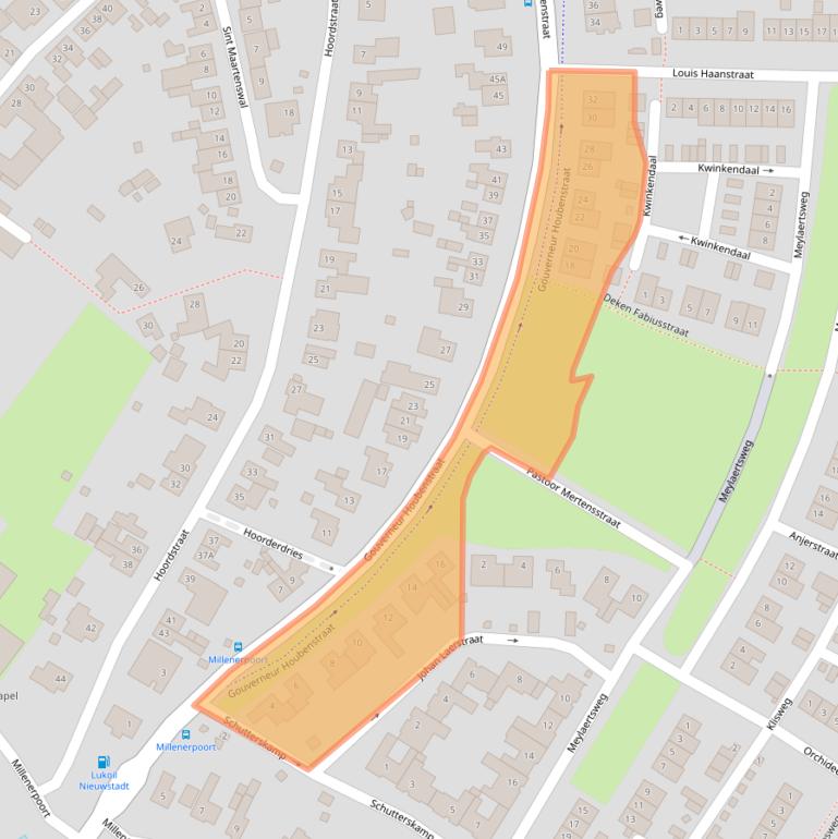 Kaart van postcodegebied 6118CM.