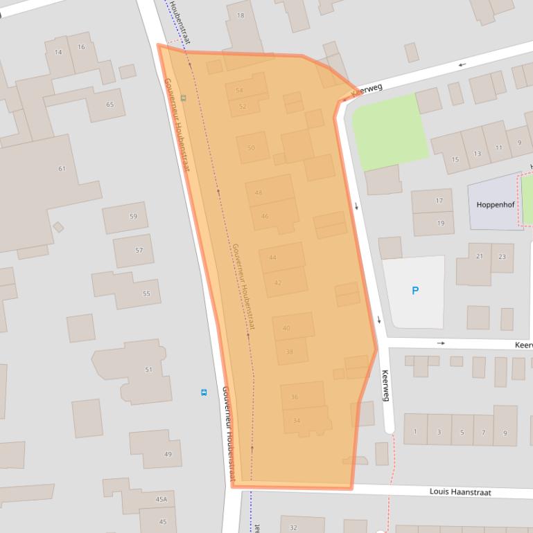 Kaart van postcodegebied 6118CN.