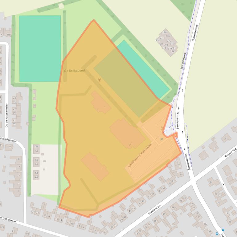 Kaart van postcodegebied 6118EA.