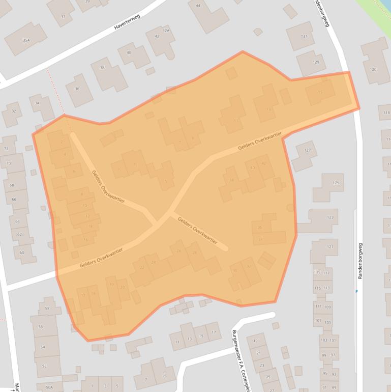 Kaart van postcodegebied 6118EH.