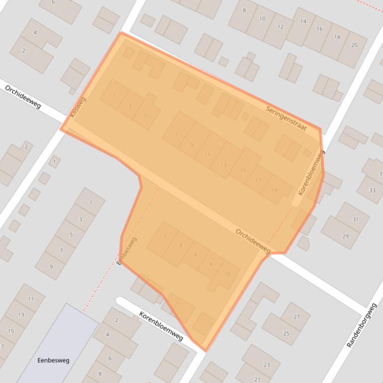 Kaart van postcodegebied 6118ET.
