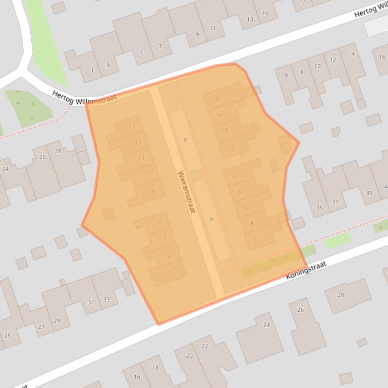 Kaart van postcodegebied 6121HE.