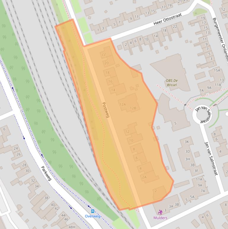 Kaart van postcodegebied 6121HN.