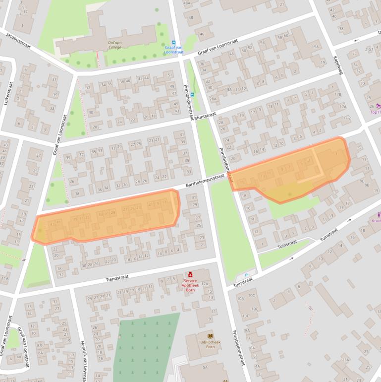 Kaart van postcodegebied 6121JH.