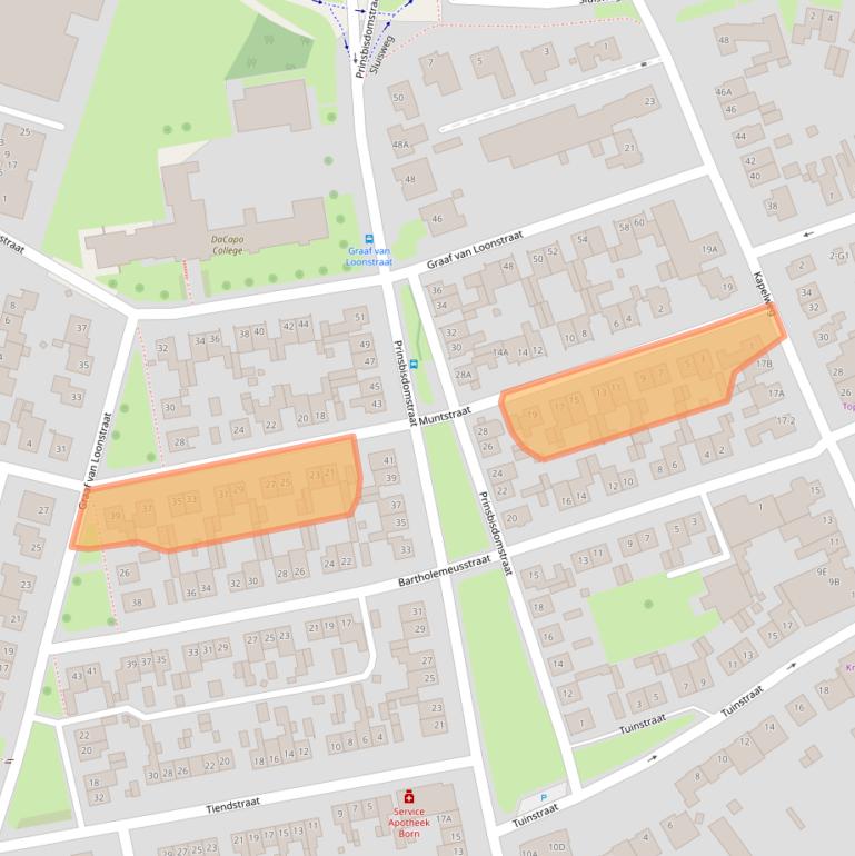 Kaart van postcodegebied 6121JK.