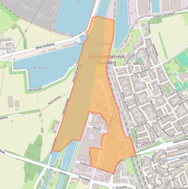 Kaart van postcodegebied 6121JP.