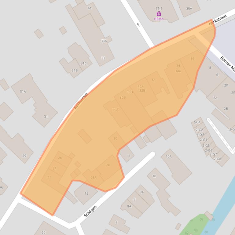 Kaart van postcodegebied 6121LD.