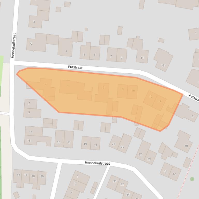 Kaart van postcodegebied 6121LJ.