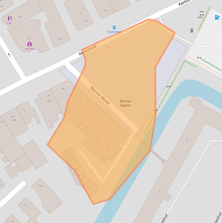 Kaart van postcodegebied 6121LT.