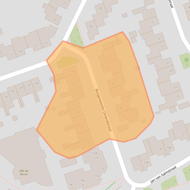 Kaart van postcodegebied 6121NC.