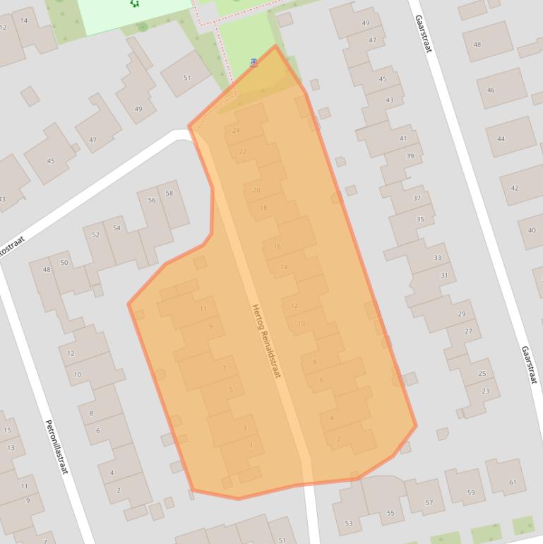 Kaart van postcodegebied 6121NK.