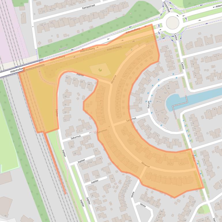 Kaart van postcodegebied 6121NP.