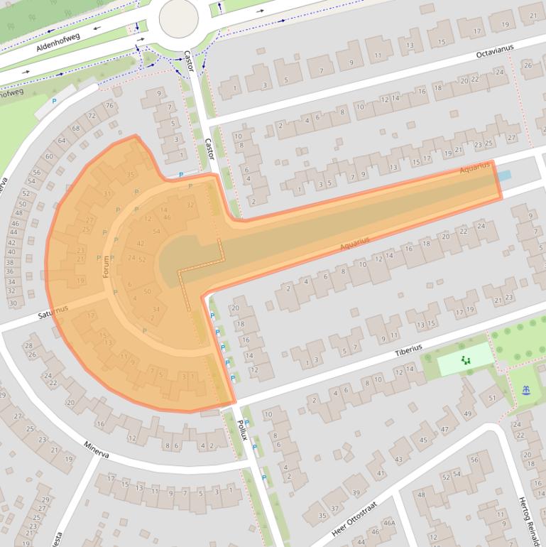 Kaart van postcodegebied 6121NR.