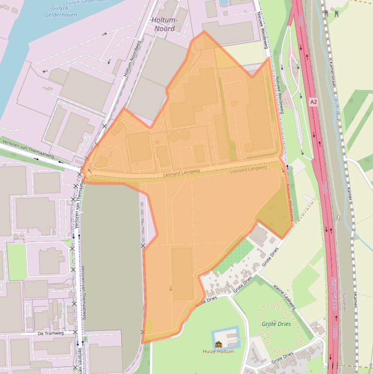 Kaart van postcodegebied 6121PA.