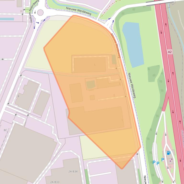 Kaart van postcodegebied 6121PD.