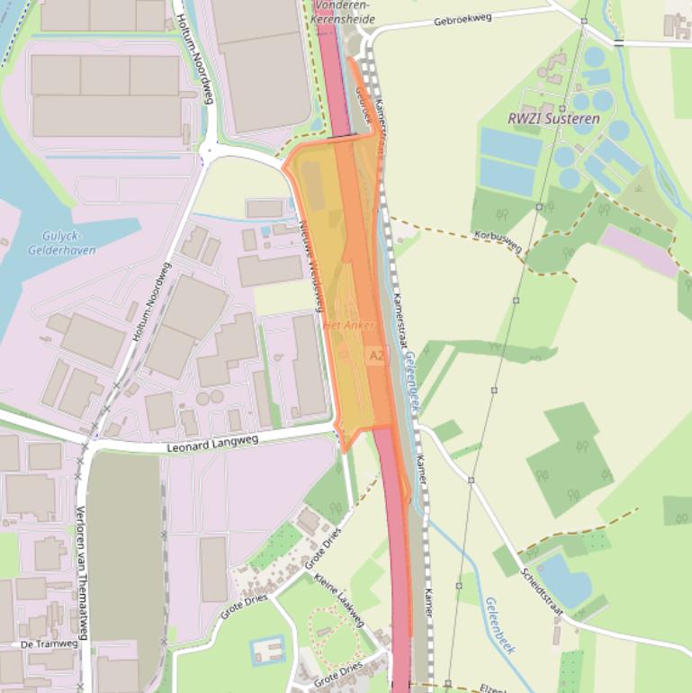 Kaart van postcodegebied 6121PE.