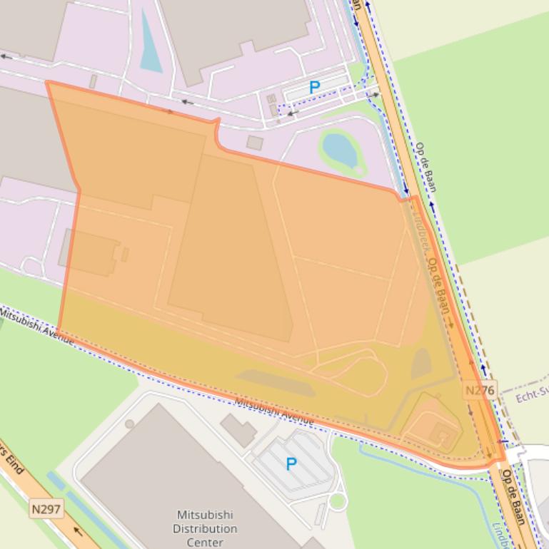 Kaart van postcodegebied 6121SJ.