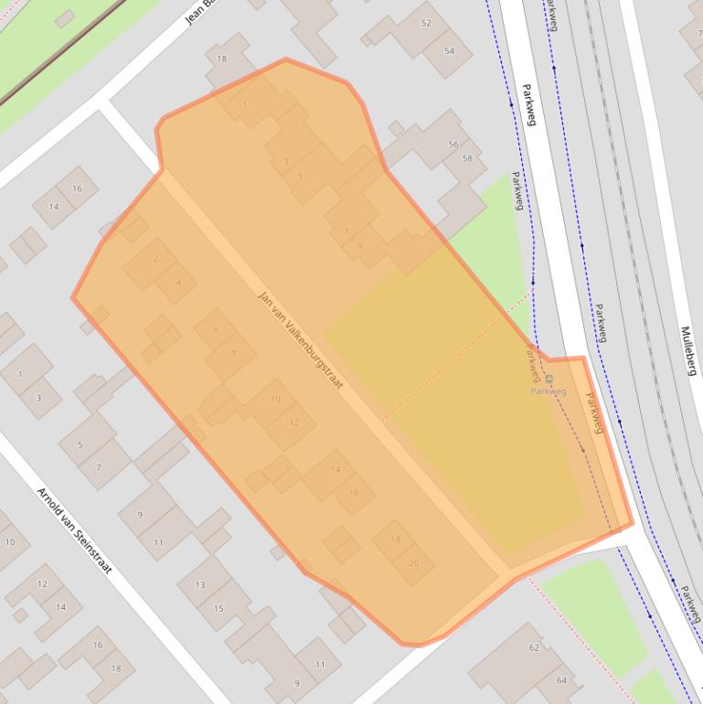 Kaart van postcodegebied 6121XM.